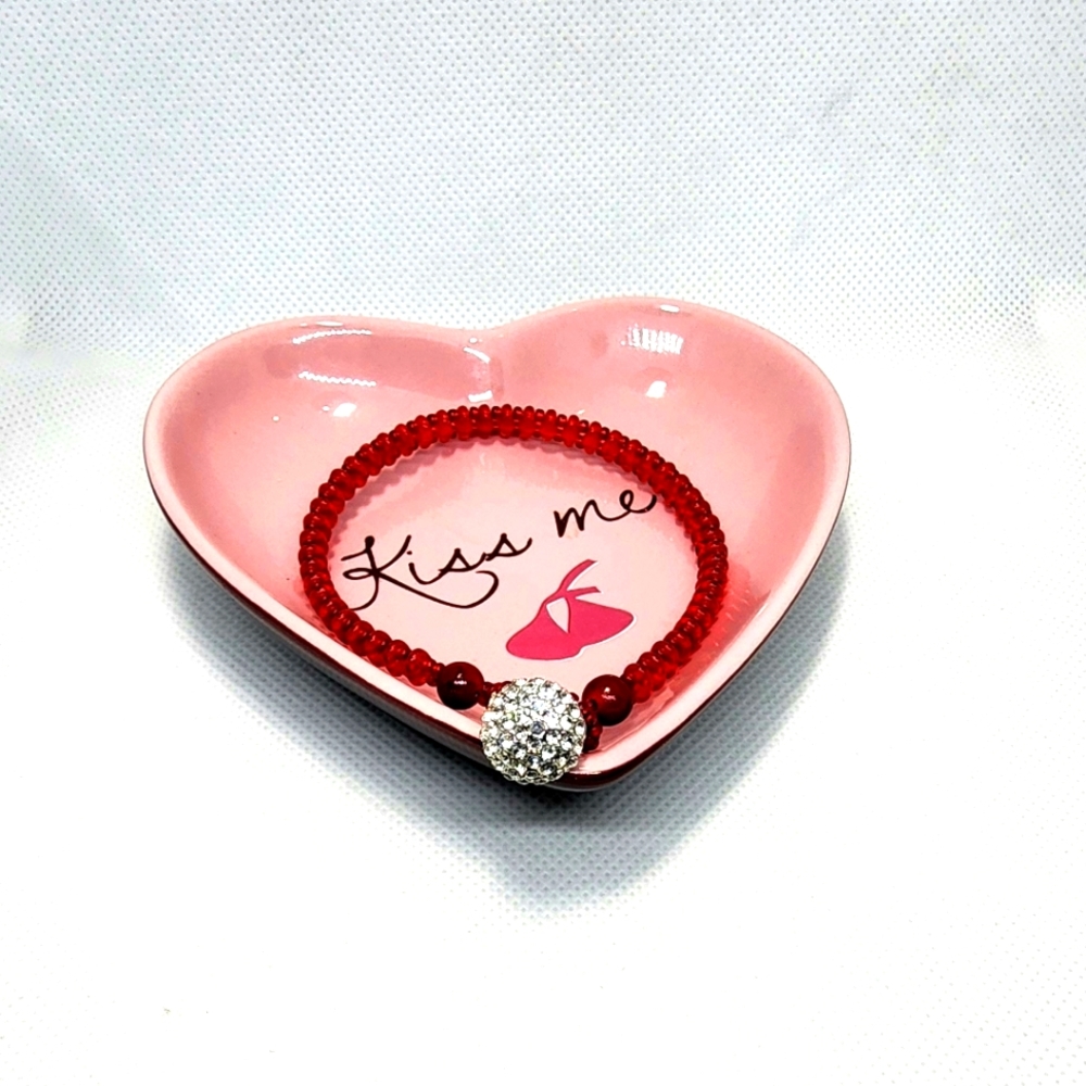 Red Button Bracelet
